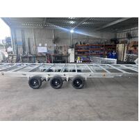 11 X 2.4 Metre Tri-Axle Tiny Home Trailer 4500kg ATM Supplied Without Floor To Suit Tiny Home Build