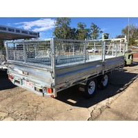 14 x 7 ft Tandem Flat Deck Trailer with Loading Ramps ATM 3500kg