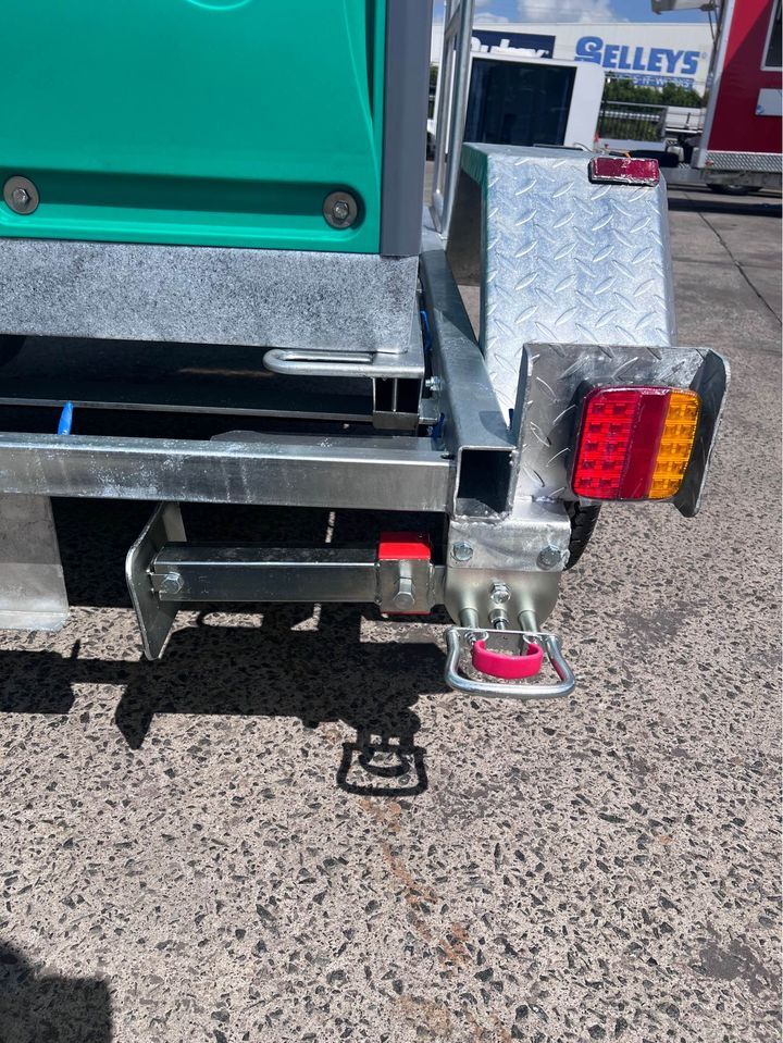 Single Portable Toilet And Trailer Ready For Use Single Portable Toilet And Trailer Ready For Use